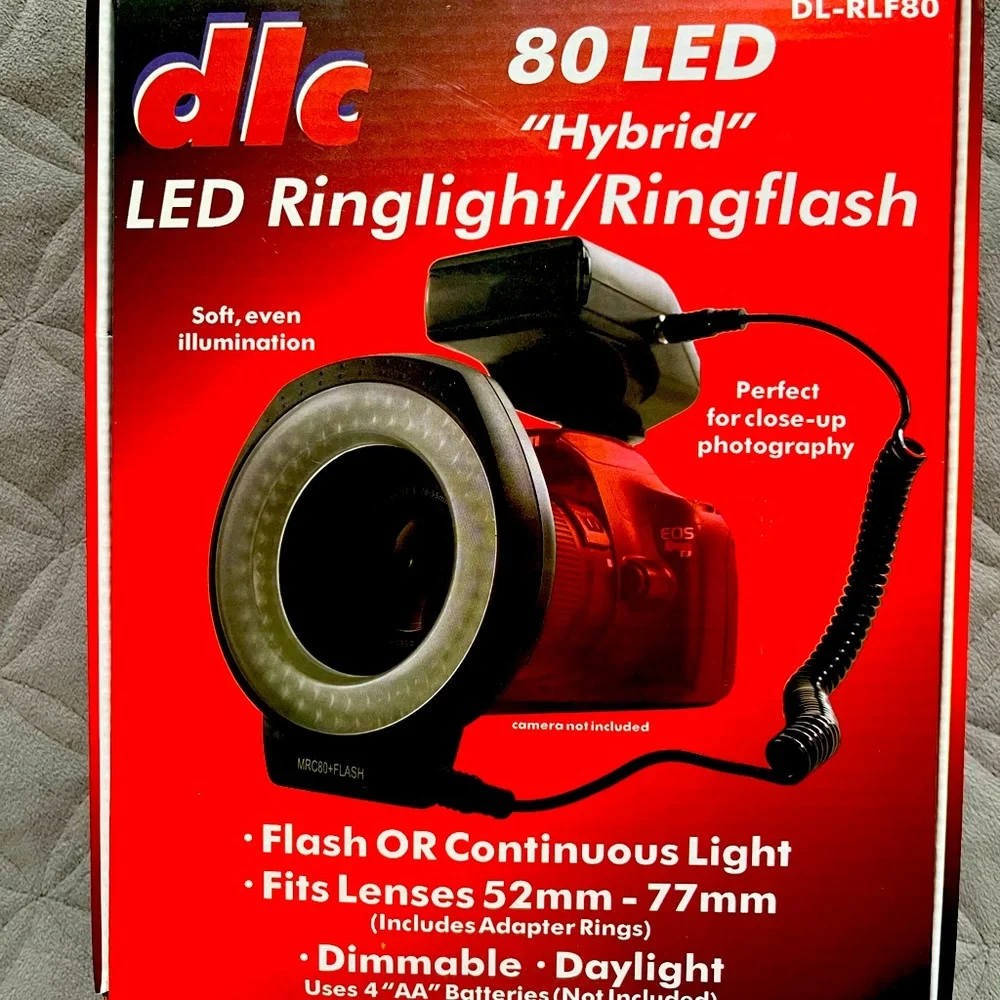 DLC DL-RLF80 80 LED Hybrid Ringlight and Flash